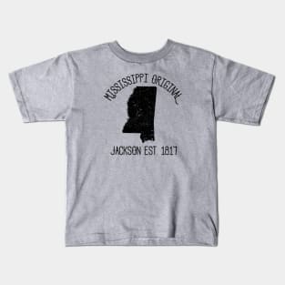 Mississippi Original Jackson Est.1817 Kids T-Shirt